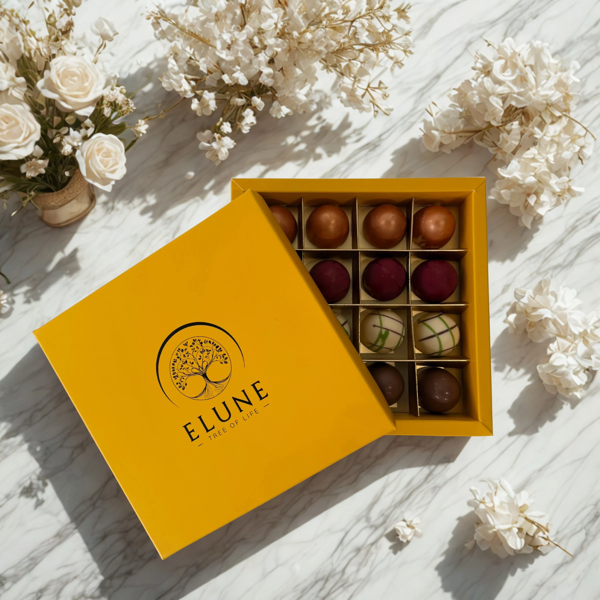 Luxury Chocolate Box By Elune - 16 Pieces